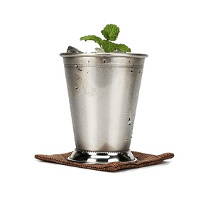 Antique Julep <b>Cup</b> <b>Stainless</b> <b>steel</b> Silver Mint Julep <b>cups</b> beaded <b>cups</b> and mugs for mint julep - Product Image 3
