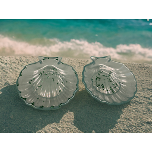 Porte-savon en verre de style moderne en forme de coquillage avec drainage automatique et motif animal, finition personnalisée pour la salle de bain à domicile ou à l'hôtel - Product Image 1