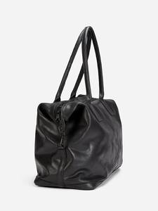 Sac de voyage de luxe en cuir véritable noir, sac de sport, sac de voyage, sac de sport, sac de voyage pour homme et femme, bagage à main, grand, en polyester, fait à la main - Product Image 4