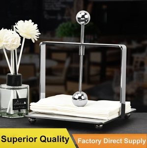 Porta Servilletas de Bar Premium de Acero Inoxidable con Varilla de Presión, Agarre Seguro, Base Pesada, Diseño Moderno para Mesa de Hogar, Bar o Restaurante - Product Image 3