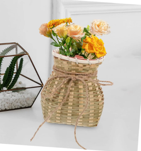 ตะกร้าสานธรรมชาติ-เครื่องจักสานเวียดนามทำด้วยมือสำหรับผลไม้ดอกไม้ & การจัดระเบียบ - Product Image 3