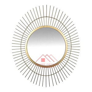 Espejo de lujo decorativo de pared para el hogar para decoración de pared, espejo de pared con diseño de hojas a precio mayorista - Product Image 3