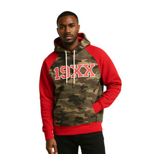 Sweat à capuche KAP Camo Rouge à manches raglan en mélange de coton, Vêtements de fraternité grecque Divine Nine HBCU Greek, Année de fondation - Product Image 1