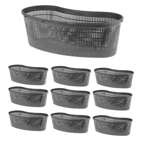 Paniers ovales d'usine d'étang 10 unités 45x18x15 revêtements de panier de H - Product Image 1