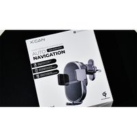[XCAN] Support de téléphone de voiture NFC à double bobine pour Z Flip, fixation automatique, chargeur sans fil 15W, XV-320