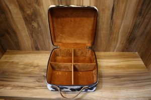 Nuevo estilo occidental hecho a mano con pelo en piel oculta joyero de cuero lindo viaje de moda joyería esencial almacenamiento mínimo - Product Image 5