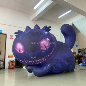 Chat du Cheshire gonflable, décoration de festival de chat de dessin animé d'<span class=keywords><strong>Alice</strong></span> <span class=keywords><strong>au</strong></span> <span class=keywords><strong>pays</strong></span> <span class=keywords><strong>des</strong></span> <span class=keywords><strong>merveilles</strong></span> pour carnaval, exposition, activité thématique ou fête - Product Image 2