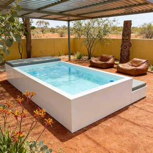 Piscina elevada de lujo, piscina de fibra, piscina para delfines, limpiador de piscinas, piscina para niños, casa prefabricada para piscina, piscina de agua lista para usar para adultos - Product Image 6
