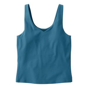 Vêtements streetwear pour femmes, ensemble court personnalisé d'été, débardeur uni, vente en gros, hauts courts de haute qualité, 100% coton - Product Image 1