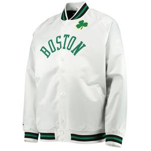 Parche bordado personalizado béisbol satén bombardero chaquetas con cuello alto temporada primavera chaqueta de hombre bordado de chenilla - Product Image 3