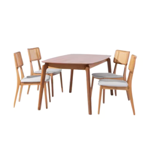 Table de salle à manger moderne en bois massif TANDHY NUSANTARA, très vendue, avec couleur personnalisée, fabriquée en Indonésie - Product Image 1