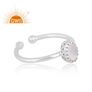 New Pattern Design 925 Sterling Silver Natural Rainbow Moonstone Gemstone <b>Ring</b> For Women Custom Jewelry For Women Gift For Her - Product Image 4