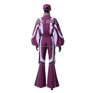 Ensemble de survêtement imperméable avec fermeture éclair pour femmes, coupe-vent surdimensionné avec fermeture éclair, ensemble de veste à capuche, logo personnalisé, coupe-vent grande taille - Product Image 2