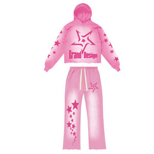 Conjunto de Pantalones Cortos y Sudadera con Capucha Glory, Personalizable con Logotipo, Estilo Deportivo, con Bordado y Lavado Ácido, para Hombre - Product Image 3