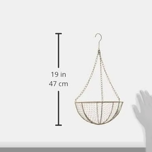 Decorative <b>metal</b> fruit <b>basket</b> with floral pattern perfect for home kitchen dining table and living room fruit storage - Product Image 1