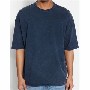 T-shirt formel en maille pour homme avec logo personnalisé, coupe décontractée, épaules tombantes, respirant - Product Image 3