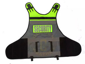 Chaleco DE SEGURIDAD personalizado OEM último diseño táctico de alta visibilidad con logotipo chaqueta de trabajo reflectante con cremallera frontal de poliéster - Product Image 2