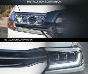 2021 Land Cruiser Tuning lentille LED phare assemblage calandre lumière clignotants séquentiels pièces extérieures intérieures modifiées - Product Image 5