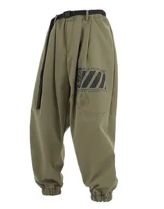Pantolon adam Harem Y2k taktik kargo pantolon erkekler için yüksek kalite açık Hip Hop iş yığılmış Slacks customlogo oem hizmeti