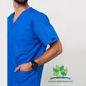 Uniformes de personal médico de calidad Amriss, uniformes unisex personalizados para clínicas y hospitales fabricados en Bangladesh por Six Season Global Team - Product Image 5