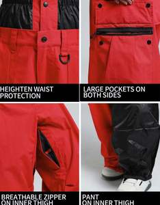 Pantalones Holgados de Esquí para Hombre, Marca Privada, Logotipo Personalizado, Alta Calidad, Venta al por Mayor - Product Image 3