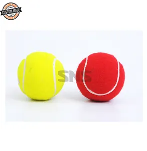 Indian Manufacturer of High Quality Soft Rubber Hollow Core Felt Outer Tennis Ball Pro Cricket Ball for Beach Play