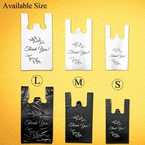 Mercancía personalizada al por mayor con logotipos, embalaje de camisetas de HDPE, bolsas de agradecimiento, impresión en huecograbado, uso de supermercado reciclable - Product Image 6