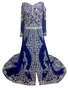 Caftan de créateur marocain de haute qualité pour les mariées Belles couleurs Vêtements musulmans traditionnels personnalisables pour adultes Mariage - Product Image 1