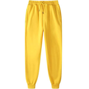 Pantalon de survêtement lourd à logo personnalisé, taille haute, jambe large, pantalon de jogging tricoté, toile de haute qualité, style baggy - Product Image 5