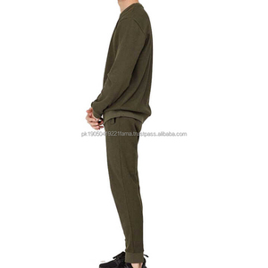 ชุดวอร์มสำหรับผู้ชายชุดออกกำลังกายแขนยาวซิปหน้า2ชิ้น - Product Image 2