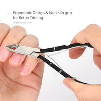 Coupe-cuticules en acier inoxydable de haute qualité pour pédicure des doigts et des orteils, à large ouverture, facile à façonner, portable RS SURGICAL