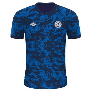 Impression par sublimation personnalisée T-shirt à col en V en polyester pour homme Maillot de football et de rugby surdimensionné avec maille Ensemble de sport personnalisable - Product Image 3