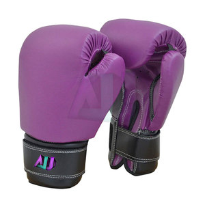 Guantes de Boxeo de Cuero con Diseño Personalizado, Servicio OEM, Diseño Personalizado, Transpirables, Absorben la Humedad, Ligeros - Product Image 1