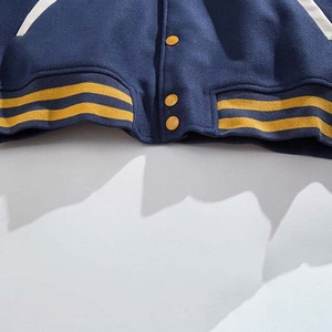 Veste de baseball universitaire pour femmes et hommes Veste bombardier Letterman décontractée Coupe-vent Veste légère pour hommes avec patchs - Product Image 6