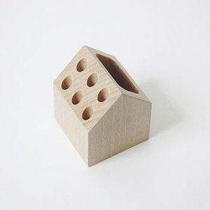 Organizador de escritorio de diseño atractivo, portalápices de madera de la mejor calidad, portalápices de madera natural, portalápices de forma redonda - Product Image 2