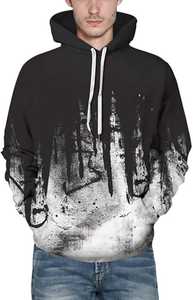 Sudadera con Capucha para Hombre, 100% Algodón, Impresión 3D, Sudadera de Invierno con Bolsillos, Atuendo Moderno, Sudadera con Capucha Estampada - Product Image 3