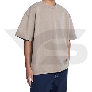 Camiseta de algodón de gran tamaño de calidad de primera clase para hombre, ropa de Jersey de peso pesado con logotipo personalizado impreso, ropa personalizada de talla grande - Product Image 1