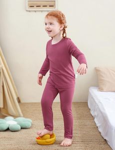 Conjunto de Pijama de Manga Larga de Algodón y Elastano para Bebés, Niñas y Niños, Verano, Estampado, Prenda Suave Teñida, Marca Personalizada, 12 Meses-7 Años - Product Image 2