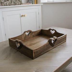 Nouveau plateau de service en bois au design unique fait à la main d'une seule pièce avec un design premium supplémentaire sur les frontières à un coût très bas - Product Image 2