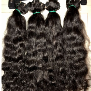 Cabello Humano Virgen Sin Procesar de la India y Birmania, Cabello Remy con Cutícula Alineada, Suave, Rizado, Ondulado, Doble Trama a Máquina, 100g, Premium, Permanente - Product Image 5