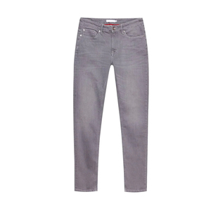 Stock ODM OEM de jeans en denim à la mode pour hommes, coupe ajustée, vente en gros de jeans empilés personnalisés, échantillon de jeans avec motif personnalisé pour hommes, pantalons - Product Image 3
