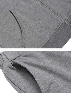 Ensemble de survêtement en nylon imperméable pour hommes, ensemble de course en plein air, design à panneaux rouge et blanc uni, style coupe-vent, tenue de sport - Product Image 6