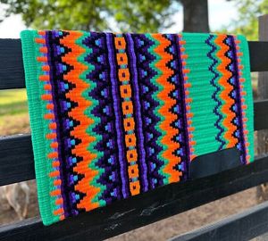 Couverture de selle occidentale en laine de qualité supérieure tissée à la main durable et confortable Style Cowboy parfait pour Rodeo Barrel Racing Horse Show Trail - Product Image 4