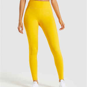 Trendy Leggings Bulk Orders Supplier Custom Logo Yoga Pants Compression <b>Tights</b> High Waist High-Quality Fabric - Product Image 5