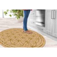 Traditioneller Rechteckiger Geometrischer Patchwork-Wollteppich Umweltfreundlicher Rutschfester Teppich mit Latex-Rückseite und Mittelhohem Flor