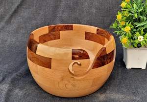 ชามเก็บเส้นด้ายทำจากไม้ถักนิตติ้งทำด้วยมือผลิตภัณฑ์ชามพรีเมี่ยมสำหรับการจัดการที่มีประสิทธิภาพ - Product Image 6