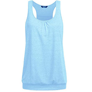 Breathable Womens Tank <b>Top</b> Racerback Fitness Cotton Yoga Workout Tank <b>Tops</b> - Product Image 5