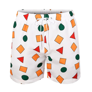 Pantalones cortos lisos de cintura alta con bolsillos laterales para hombre, ropa para correr colorida ecológica - Product Image 1