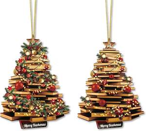 Wood <b>Book</b> Ornament with UV Printing Multifunction <b>Gift</b> for Special Occasions - Product Image 1