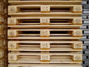 Palets Europeos de Madera de Doble Cara de Primera Calidad, Resistentes, de 4 Entradas, para Aplicaciones Industriales, Alta Capacidad de Carga Dinámica, Origen Estadounidense - Product Image 5